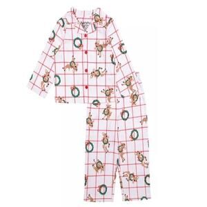 Rudolph Toddler Boy Holiday Sibling Collared 2-Piece Set 2T